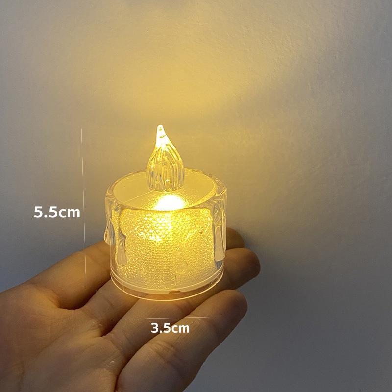 3 ชิ้น🔥 โคมไฟเทียน LED เทียนไฟฟ้า เทียนจำลอง ไฟ ใช้งานได้เสมือนเทียนจริง แต่ปลอดภัย ไม่ร้อน ไม่อันตราย โรแมน ตกแต่งบ้าน ขอแต่งงาน วันเกิด ตกแต่งฉาก ThaiJOY - รูปที่ 7