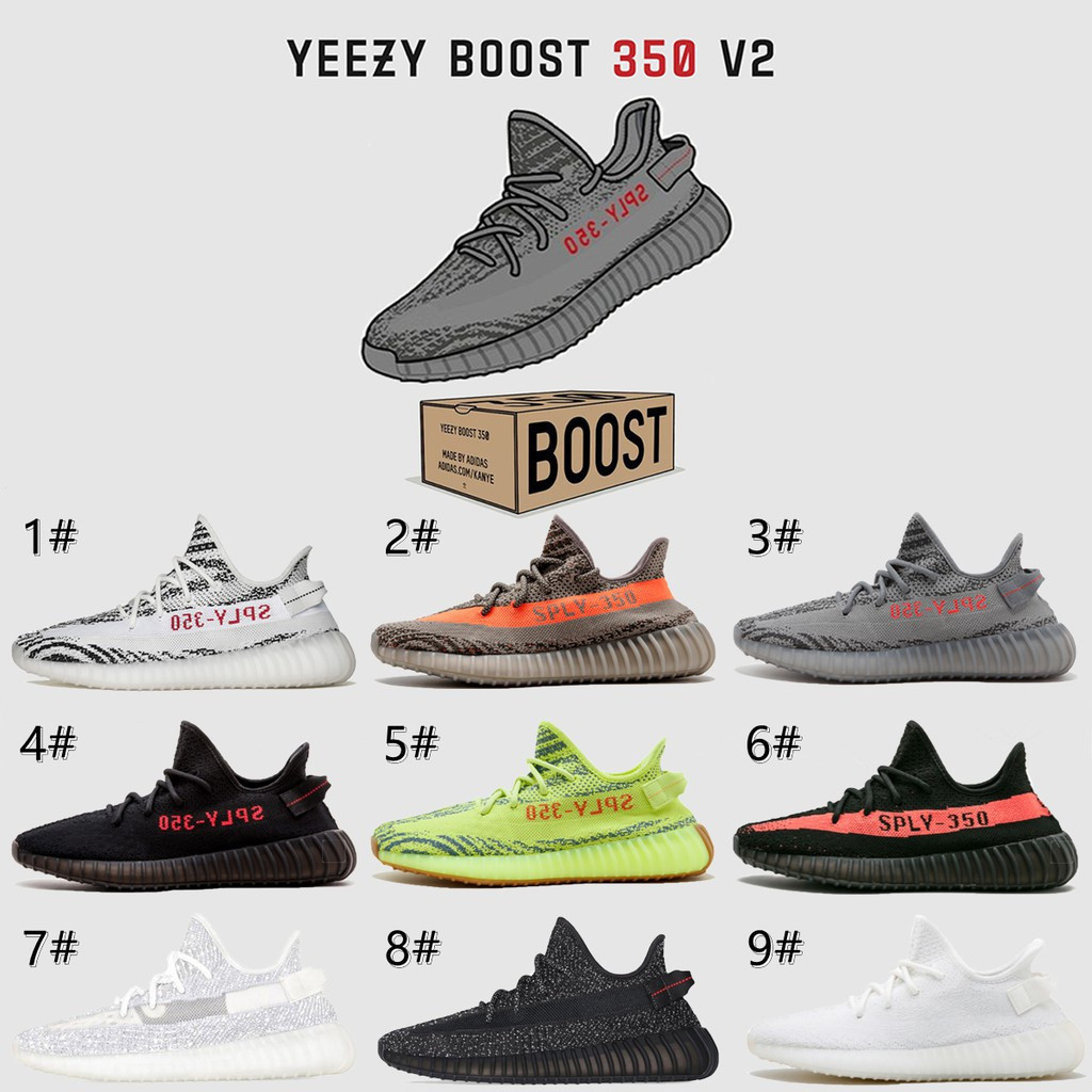 พรีเมี่ยม Yeezy SPLY Boost 350 V2 แฟชั่นผู้ชายผู้หญิงรองเท้าวิ่ง Yeezy รองเท้าผู้ชายขาย 1PPX