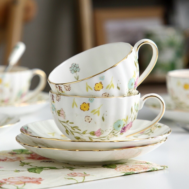 Ceramic Pumpkin Cup Saucer Coffee Cup Saucer Set Creative Jane Afternoon Tea Cup British Style Small