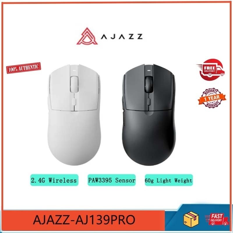 Ajazz AJ139 pro Dual Mode Mouse Gaming Game Dedicated paw3395 Lightweight Silent Professional
