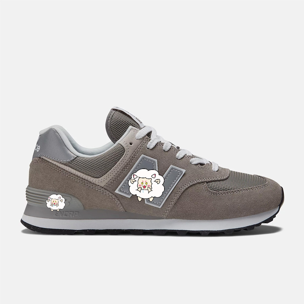 New Balance 574 Men Women Shoes Retro Grey D Last-ML574EVG!!!