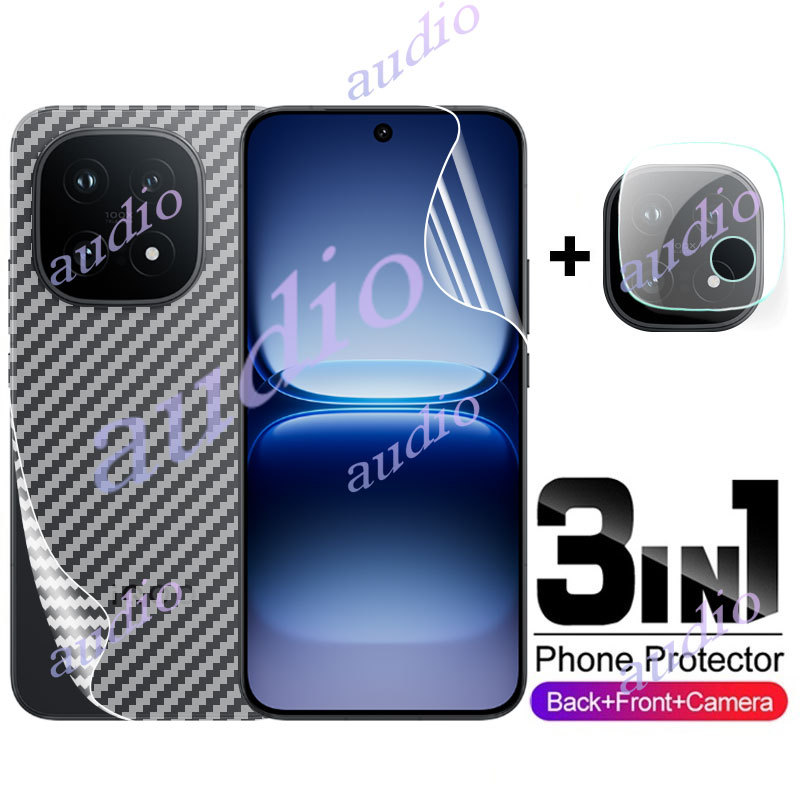 IQOO 15 5G 3in1 ด้านหน้าด้านหลังเลนส์Hydrogelฟิล์มสําหรับVivo iQOO 15 iQOO15 5G 2025 สมาร์ทโฟนป้องกั