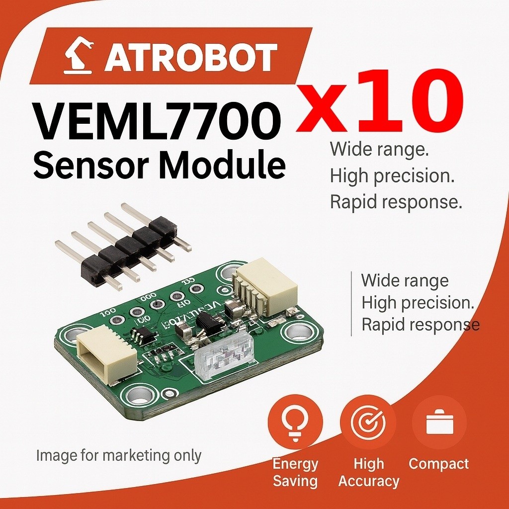 10 Sets – VEML7700 เซ็นเซอร์วัดแสง I2C 16-bit 0.003-16000lux แม่นยำสูง รองรับ 3.3V/5V พร้อม Qwiic Co