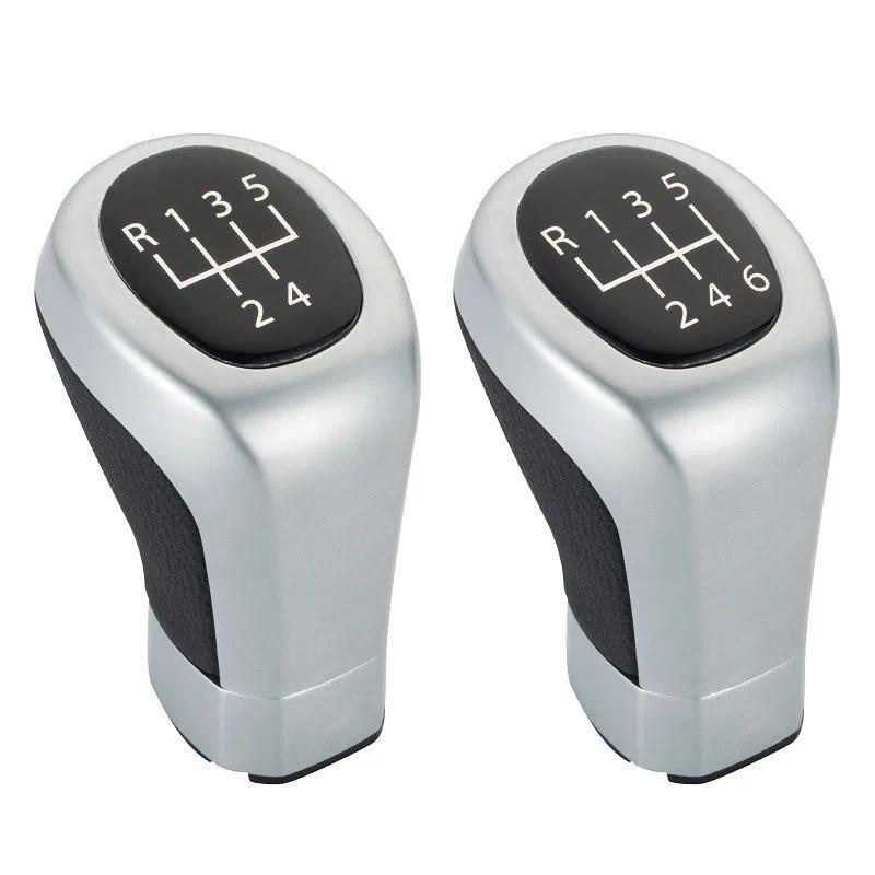 5 6 เกียร์เกียร์ Shift Knob สําหรับ BMW 1 3 Series E30 2 4 8 9 E4 E0 E83 E84 E87 E90 Shifter Lever H
