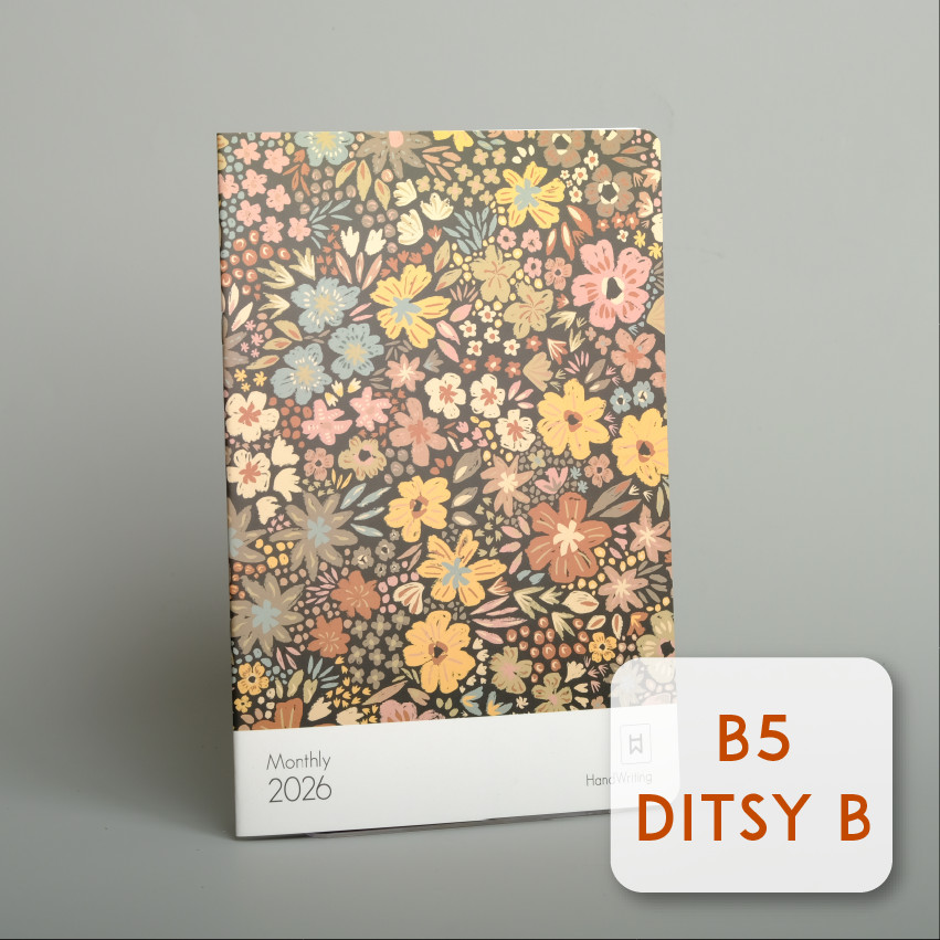 [MASTERPRINT] PNS-B5-X MASTERPRINT 2026 B5 FLORAL MONTHLY VIEW PLANNER