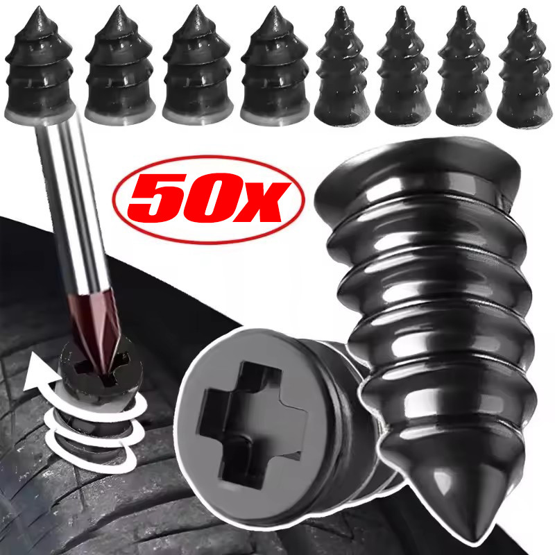 10/30/50 ชิ้นยางรถสูญญากาศซ่อมเล็บพร้อมกล่อง - DIY เจาะฉุกเฉินซ่อม Pins
