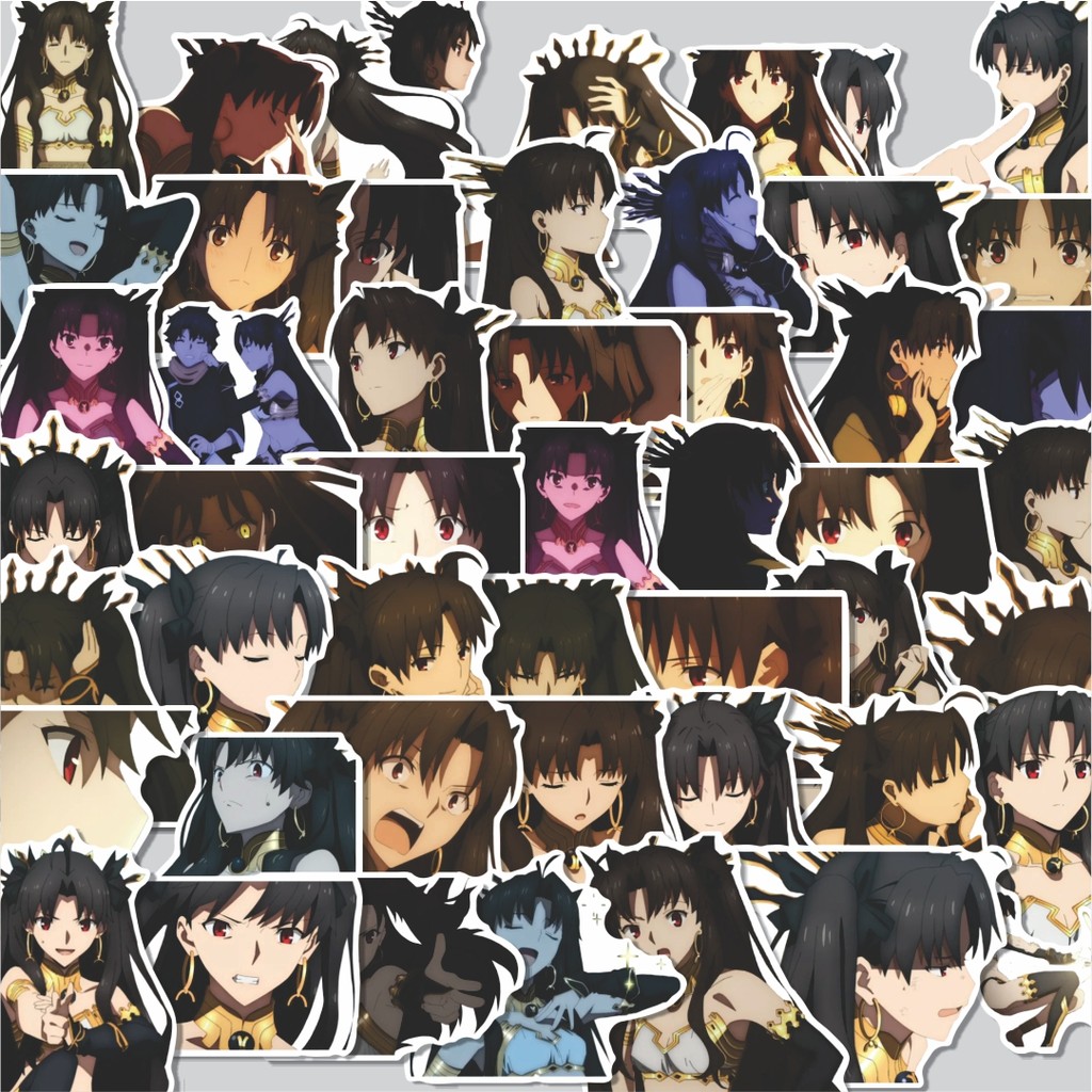 สติกเกอร์แพ็คตัด ISHTAR 100 ชิ้น น่ารัก ชุดสุนทรียศาสตร์เย็นสําหรับกระเป๋าเดินทางวัสดุไวนิล