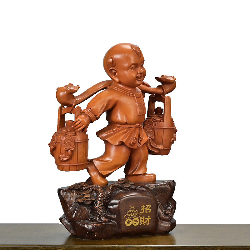 Fortune Boy เครื่องประดับเลียนแบบทองแดง Fortune Fortune Boy Good Fortune Boy Home Office Desktop Sto