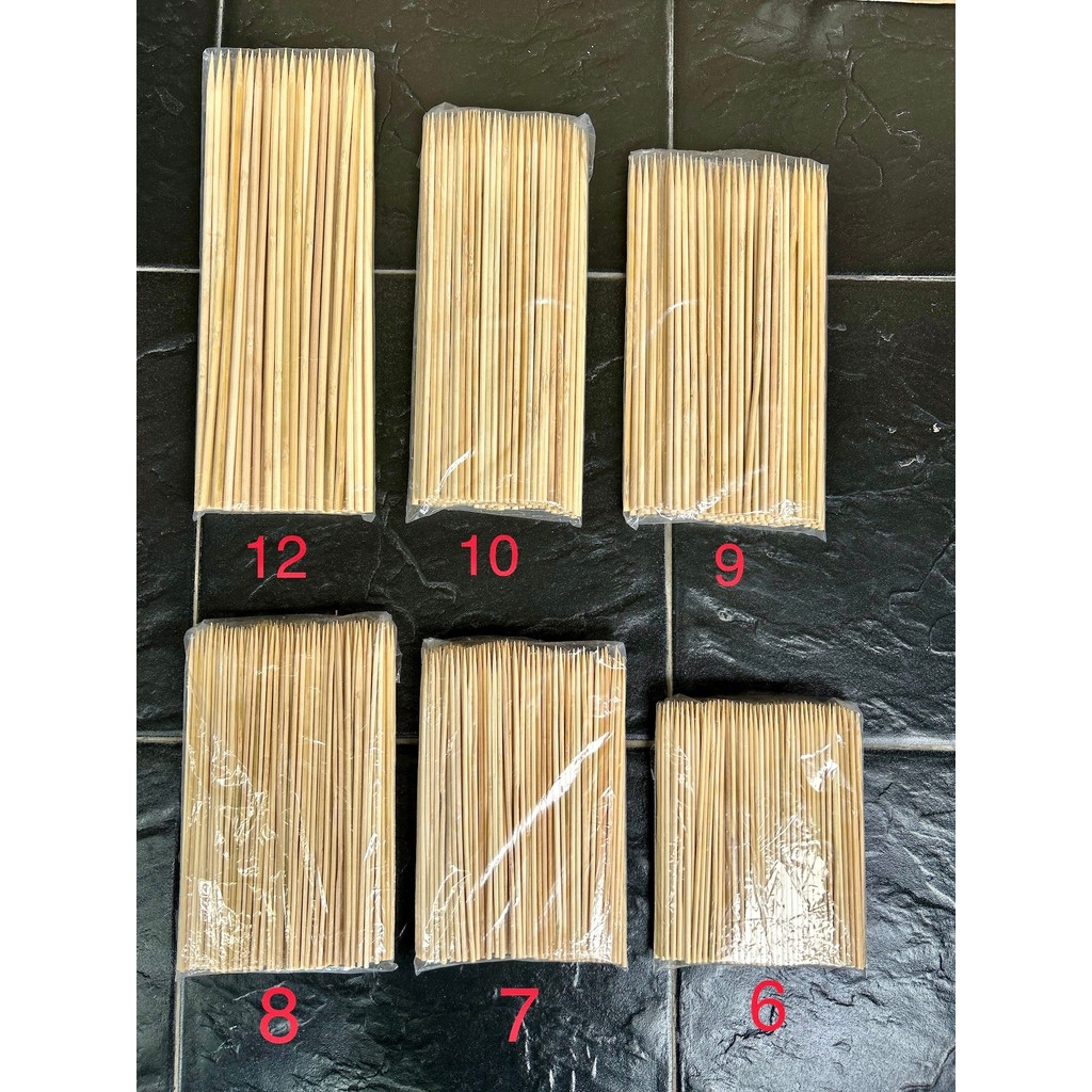 Bbq Meat Skewers Meatball Skewers Made from Natural Bamboo 100% Sterilized