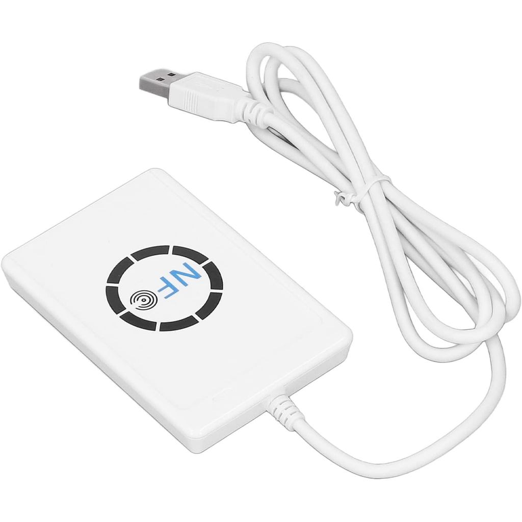 NFC Reader Writer, USB 2.0 424kbps การ์ด IC อัจฉริยะแบบไร้สัมผัส, เข้ากันได้กับ ISO 14443A B สําหรับ