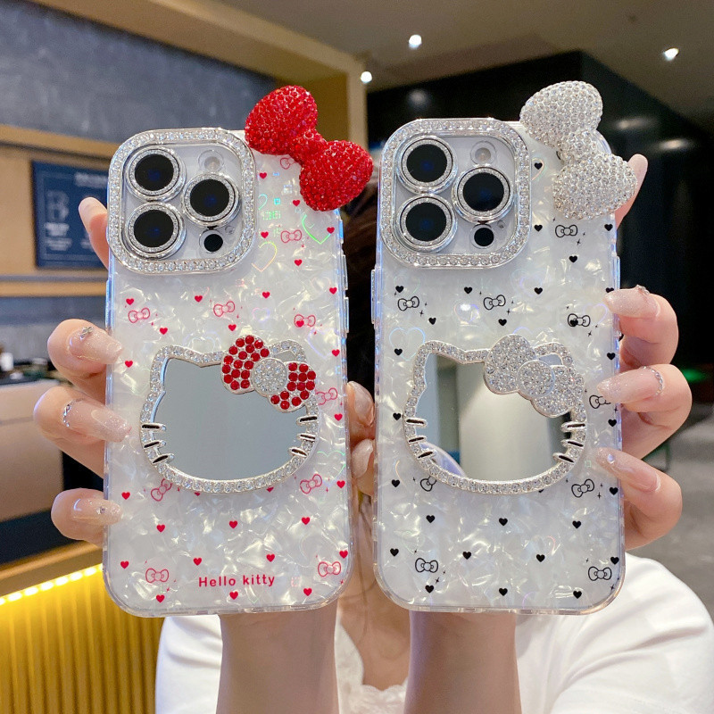 3Dวางการ์ตูนกระจกแมวIMDเลเซอร์สําหรับiPhone 17 16 14 13 12 11 Pro Max Plus Airปลอกส่วนบุคคลเต็มหน้าจอรูปหัวใจเคสโทรศัพท์สําหรับiPhone17Promaxกรณี