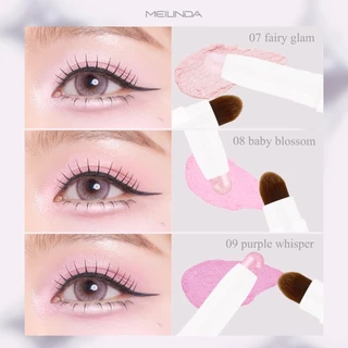 MEILINDA Glassy Glow Shadow Stick เมลินดา อายแชโดว์ กลิตเตอร์ เกลี่ยง่าย สีสวย ติดทน พกง่าย 1 แท่ง