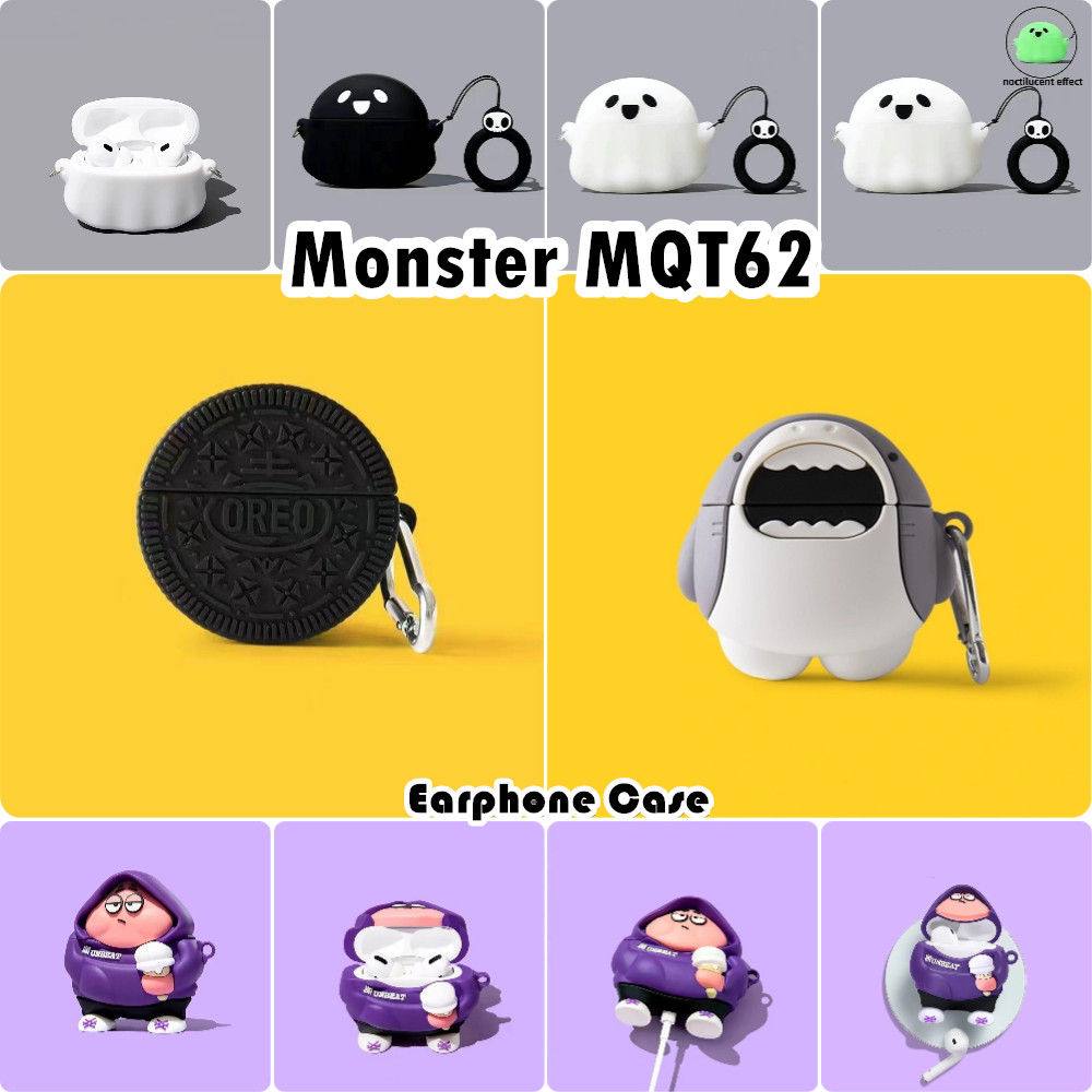 ส่วนลดสําหรับ Monster XKT26 Case เคสหูฟัง Super Cool Cartoon Soft Silicone Casing