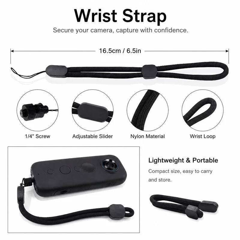 สายคล้องมือกล้อง หัวสกรู 1/4 นิ้ว สำหรับ Insta360 Series / Pocket 3 / GoPro thumbnail 3