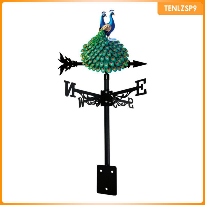 [tenlzsp9] Animal Weather Vane Wrought Iron Rooftop Weather Vane หมุนได้อย่างง่ายดาย Rooftop Wind In