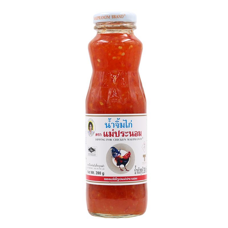 แม่ประนอมน้ำจิ้มไก่ 390กรัม Mae Pranom Dipping for Chicken Sauce 390g. [หมายเลขบาร์โค้ด 8850487037158 ]