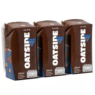 โอ๊ตไซด์น้ำนมข้าวโอ๊ตรสโกโก้ 180มล. แพค3 Oatside Oat Milk Cocoa Flavour 180ml. Pack3 [หมายเลขบาร์โค้ด 8997240601284]