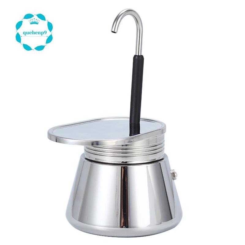[Fast QQ]304 สแตนเลส Mocka Moka Pot หลอดเดี่ยว 50ml อาหารลื่นหนากรอง