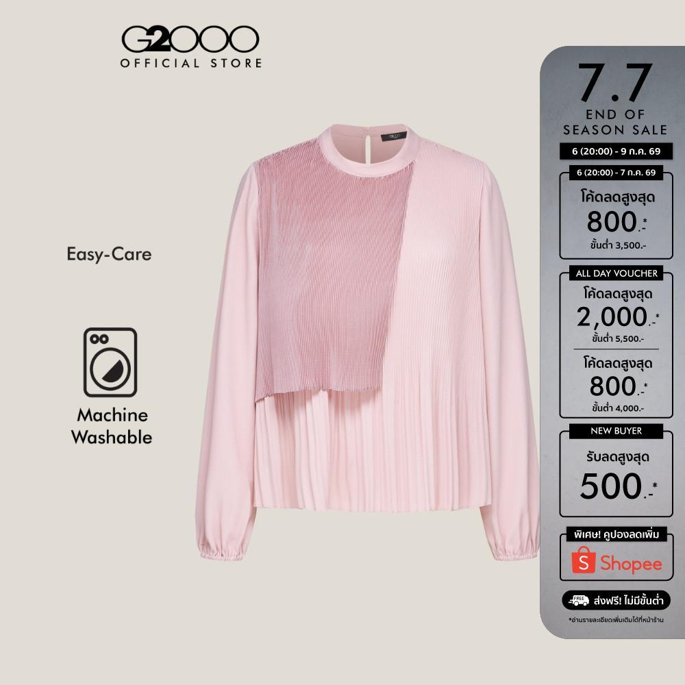 G2000 เสื้อเบลาส์สำหรับผู้หญิง ทรง Regular Fit รุ่น 5624104123 PINK
