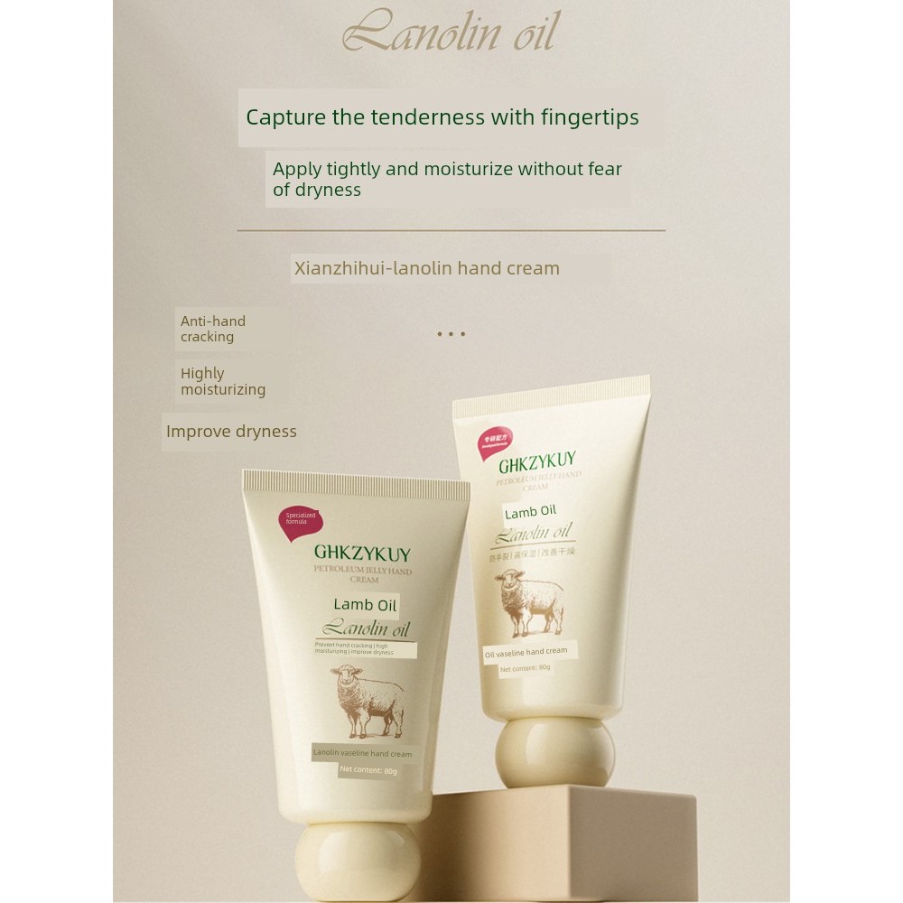 hand cream handcream Lanolin Vaseline Hand Cream ฤดูใบไม้ร่วงฤดูหนาว Anti-Cracking Moisturizing Anti