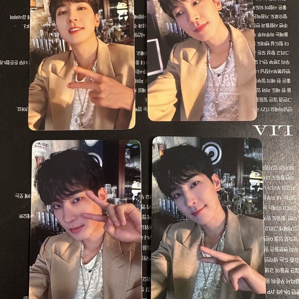 ชุด 4 ชิ้น SEVENTEEN Photocard yzy Bonus Photocard WONWOO