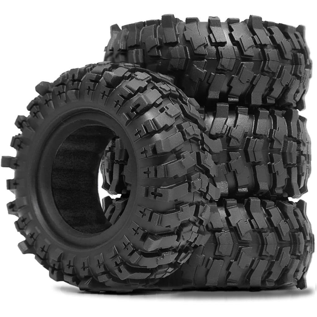 STMU 4-PCS RC Crawler รถอุปกรณ์เสริม 1.9 ยาง OD 88 มม./3.46" สําหรับ 1/12 RC Crawler รถ MN99-S2 MJX 