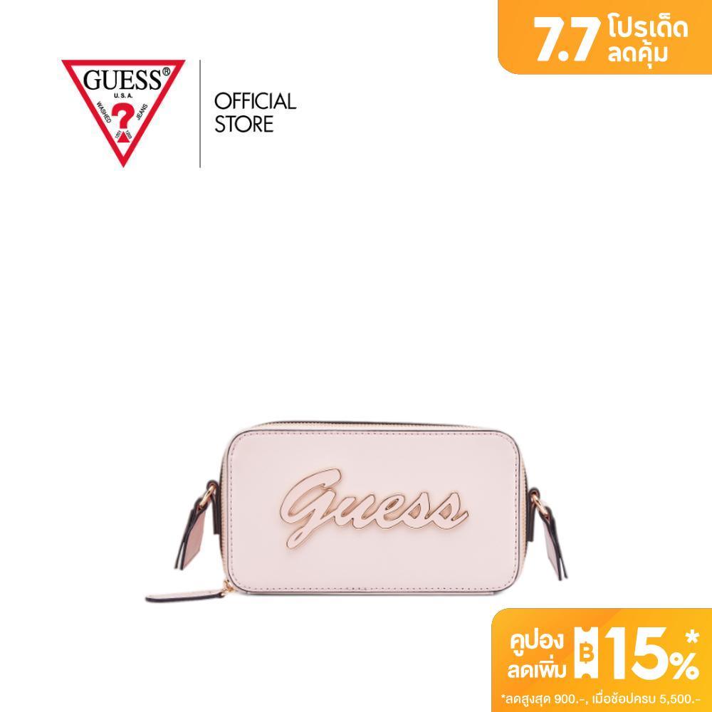 กระเป๋า Guess รุ่น LG978070 CARRARA MINI CROSSBODY TOP ZIP สีชมพู