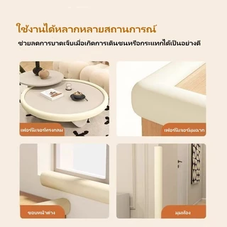 JiaRui เบาะโฟมกันกระแทกขอบโต๊ะ แผ่นรองมุมโต๊ะ แถบติดมุมกันกระแทก เบาะโฟมกันกระแทกขอบโต๊ะ เหนียว แน่น