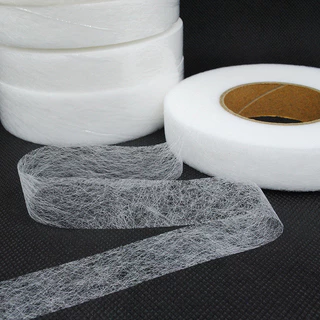 5 ซม.x 60 ม. No-Sew Hemming เทป Iron-On ผ้าสองด้านเทปกาวล้างทําความสะอาดได้ Hot Melt เว็บเทปสําหรับ DIY เสื้อผ้าเย็บซ่อม