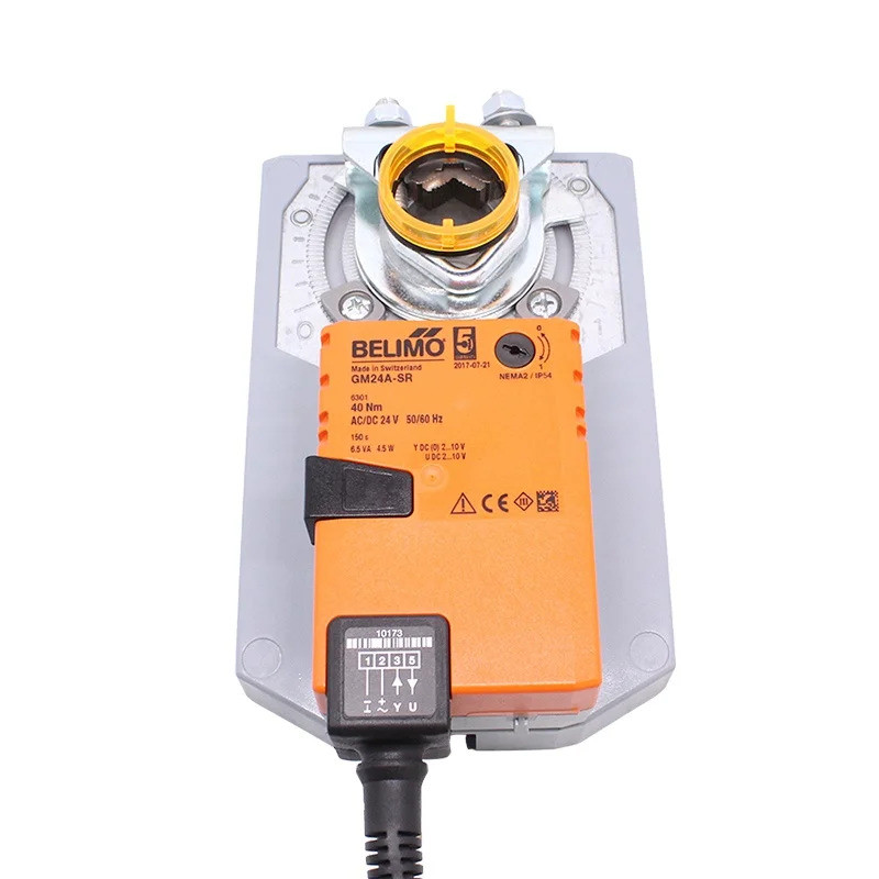 ยี่ห้อใหม่ขายร้อน Belimo 40Nm AC/DC24V วาล์วโรตารี่ 150 s IP54 Original Damper Actuator GM24A-SR Mod
