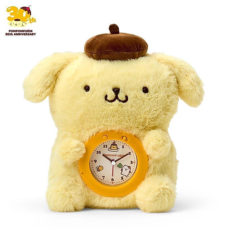สต็อกพร้อม | Sanrio Pompompurin นาฬิกาปลุกตุ๊กตาพุดดิ้งครบรอบ 30 ปี