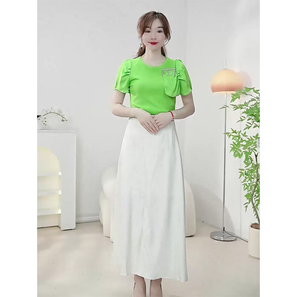 242697 เสื้อสเวตเตอร์ผ้าไหมฤดูร้อน Shenzhen Womens Mid-L