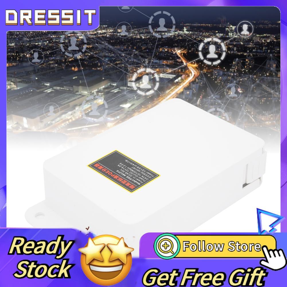 dressit-th โมดูลจ่ายไฟ POE Injector Splitter 48V ถึง 12V สำหรับการตรวจสอบกล้องวงจรปิด IP