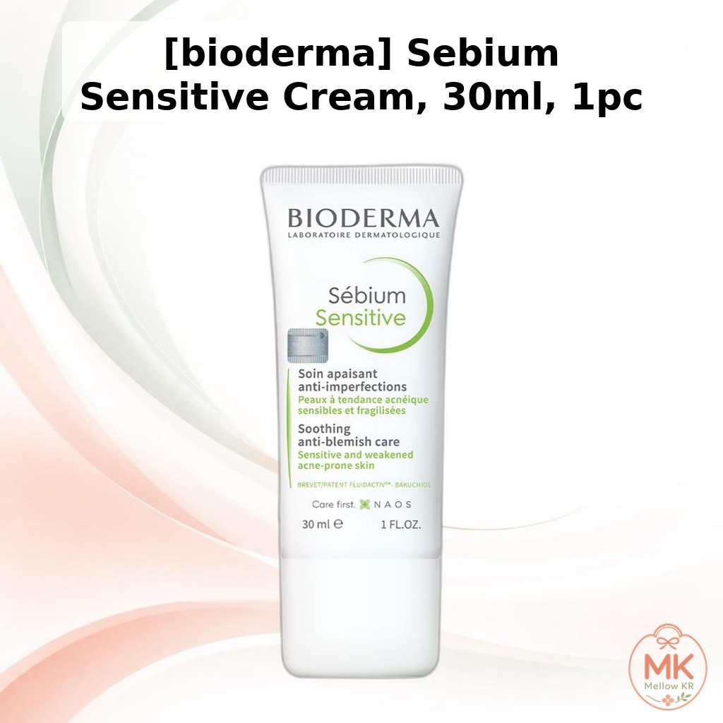 [bioderma] Sebium Sensitive Cream, 30ml, 1pc / Korean Moisturizer / Anti-Blemish Cream / ของแท้ 100%