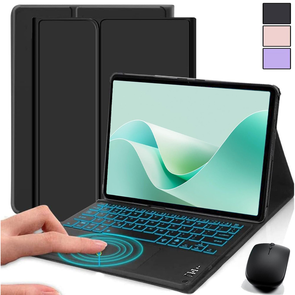 Backlit Trackpad คีย์บอร์ด Auto Wake/Sleep Case + เมาส์สําหรับ Matepad 11.5/Matepad SE 11/Matepad 11