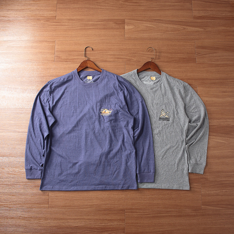 บีจี03#外贸原D~~ BUR Outdoor Life Hunting Casual Mens Loose Round Neck Long Sleeve T-Shirt M-2XL