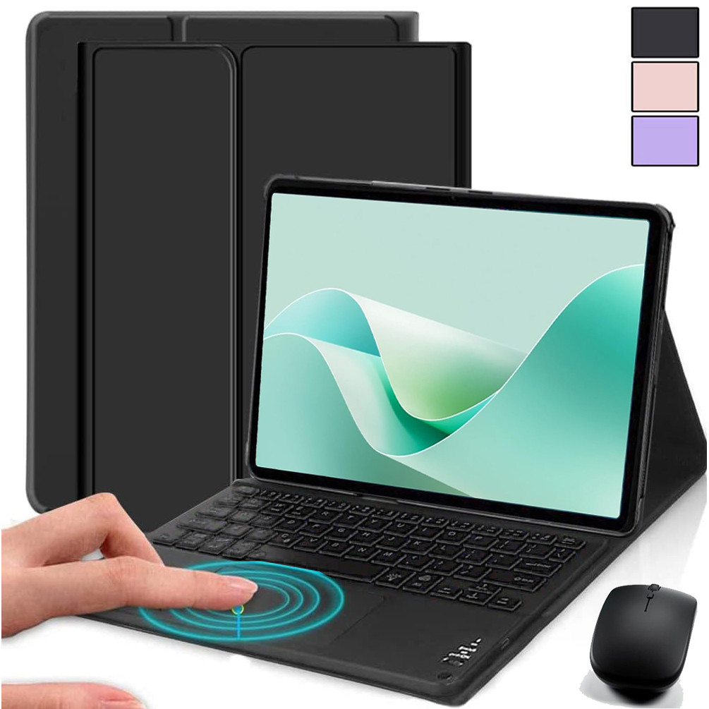Trackpad คีย์บอร์ด Auto Wake/Sleep หนัง + เมาส์สําหรับ Matepad 11.5/Matepad SE 11/Matepad 11.5S/Mate