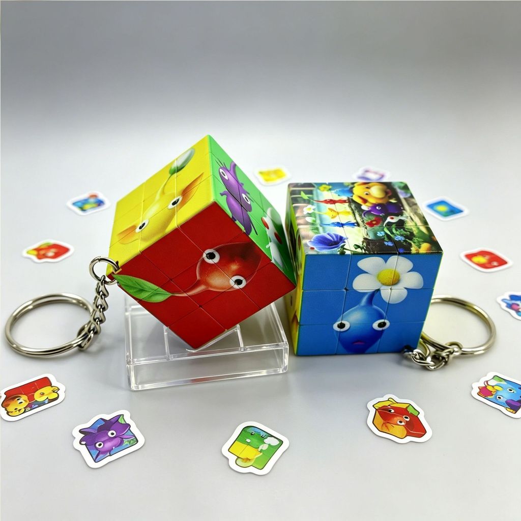 Pikmin 4 Mini Cube Chain การ์ตูนเกม Nintendo Pikmin Pikmin#7. 10อัล. เขี้ยว#吊饰