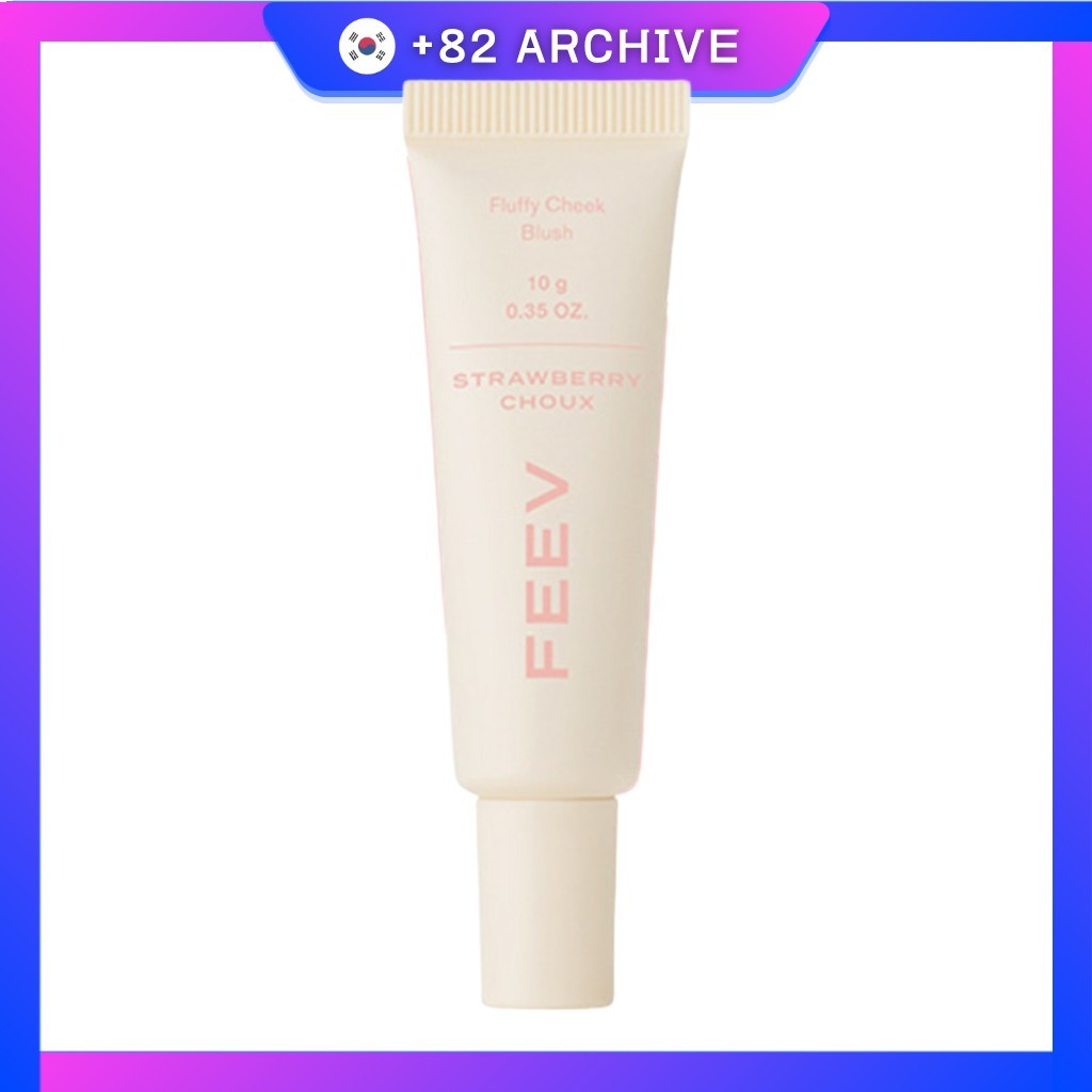[feev] Fluffy Cheek Blush, Strawberry Choux, 10g, 1pc / Korean Blush / Radiant Glow / ของแท้ 100% โด
