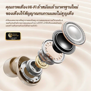 TWS บลูทู ธ 6.0หูฟังนอนหลับที่มองไม่เห็นขนาดเล็กพิเศษการนอนหลับเอียงไม่เจ็บปวดใช้แบตเตอรี่ 60 ชั่วโมงเข้ากันได้ ไอโฟน หุ่นยนต์