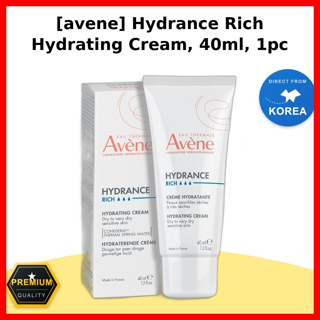 [avene] Hydrance Rich Hydrating Cream, 40ml, 1pc / Korean Moisturizer / Rich Texture / ของแท้ 100% โ