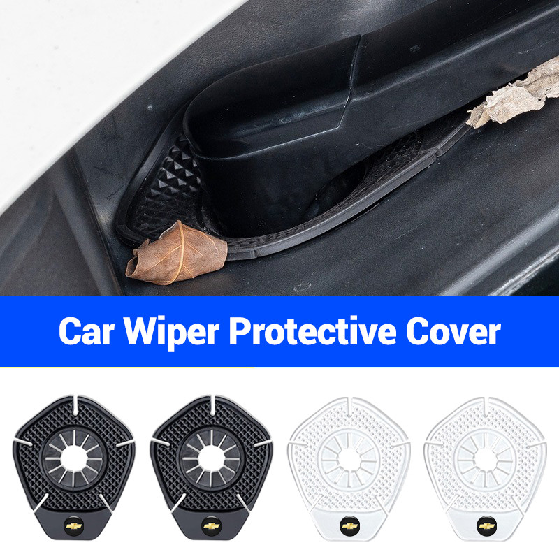 2 PC รถกระจก Wiper ป้องกันครอบคลุม Wiper กันฝุ่นด้านล่างสําหรับ Chevrolet Cruze Sonic Silverado Trax