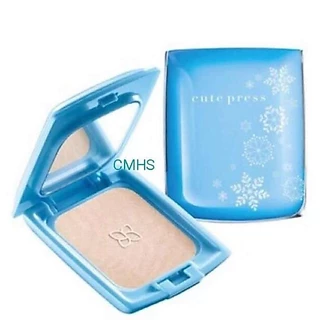 ( ตลับมีกระจก / สีฟ้า ) Cute press ivory snow powder แป้งตลับ คิวเพรส สีฟ้า อีเวอรี่ สโนว์ ตลับจริง 1 ตลับ cutepress