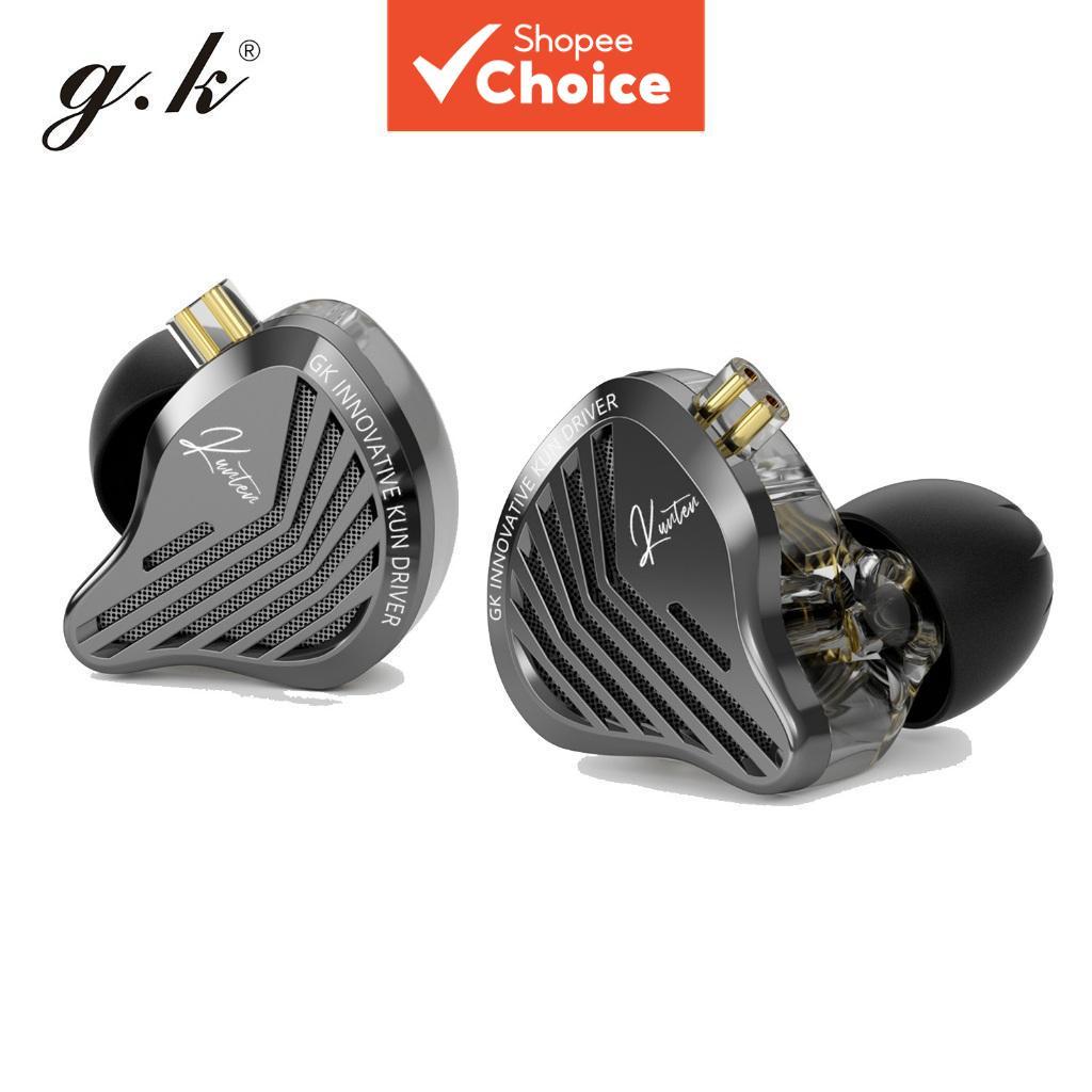 GK KUTEN หูฟังความถี่พิเศษแบบไดนามิก HiFi In Ear ชุดหูฟัง 2PIN เปลี่ยนสาย Professional Studio Audio หูฟังแบบสปอร์ตสําหรับ Musicians และ Audiophile
