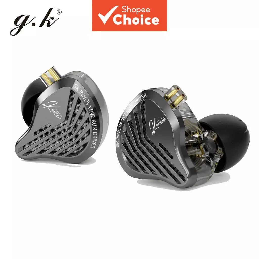 GK KUTEN หูฟังความถี่พิเศษแบบไดนามิก HiFi In Ear ชุดหูฟัง 2PIN เปลี่ยนสาย Professional Studio Audio หูฟังแบบสปอร์ตสําหรับ Musicians และ Audiophile