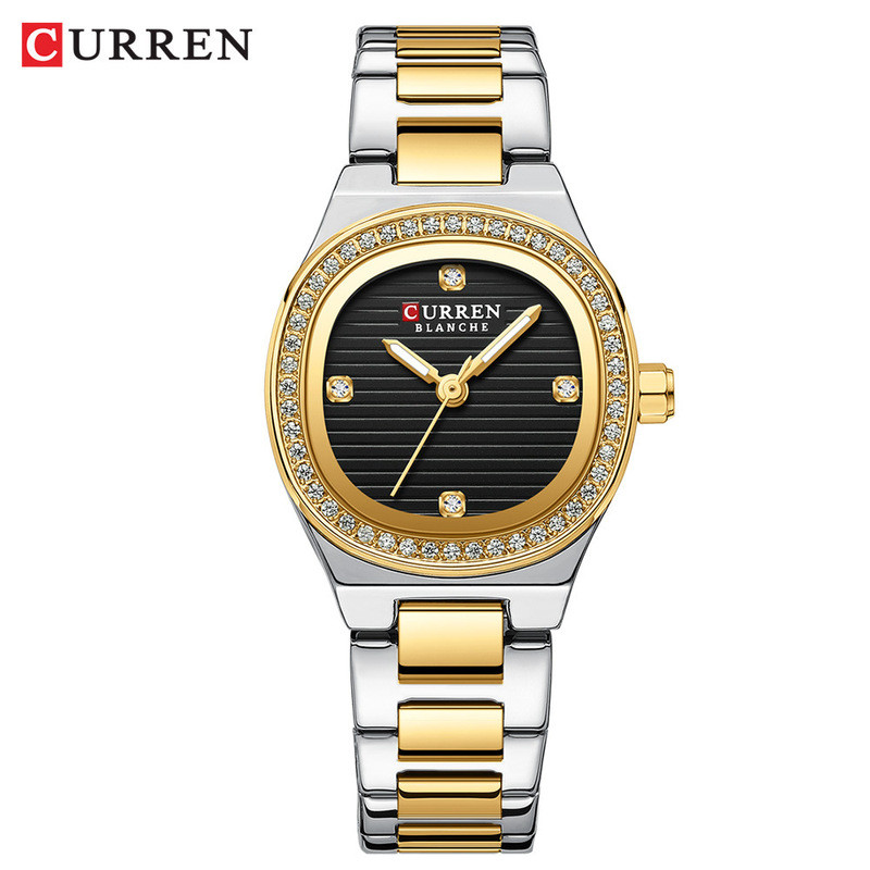 Curren/Curren 9101 สุภาพสตรีนาฬิกาแฟชั่นผู้หญิงนาฬิกา Casual สายเหล็กนาฬิกา