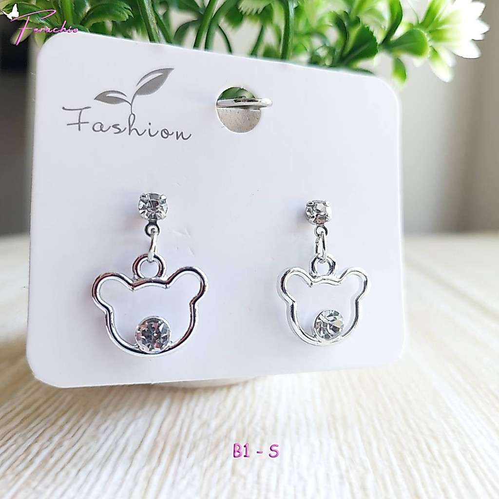 พร้อมส่ง ต่างหูแฟชั่นเกาหลีสวยๆ ตุ้มหูเก๋ๆ ร้านไทย สุดชิค รูปที่ 6