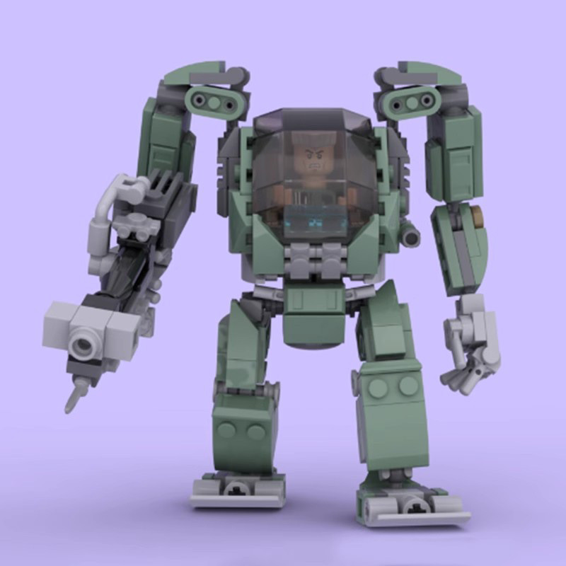 MOC Building Blocks AMP Mecha Assembly ของเล่นของขวัญตกแต่ง 287 ชิ้น