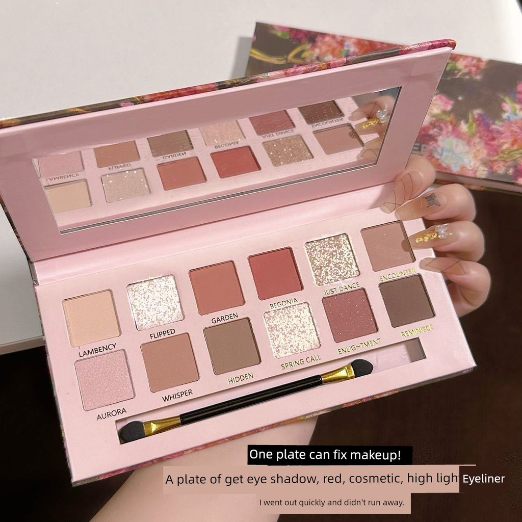 พาเลทตา 4u2 พาเลทตา odbo พาเลทตา sivanna เหมาะสําหรับสามเณร Matte Waterproof Girls Gift Eyeshadow Pa