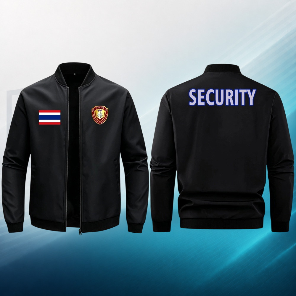 HOT!! เสื้อคลุมแจ็คเก็ต SECURITY สีดำ ลายสกรีนสุดเท่ ทรงคูลๆ ไซส์ใหญ่ M-3XL#02